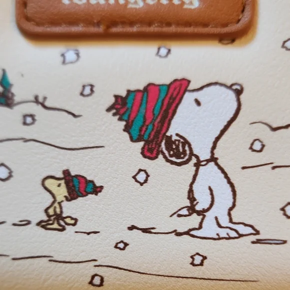 Loungefly Peanuts Snoopy Christmas Wreath Wallet. NWT. - Picture 7 of 8